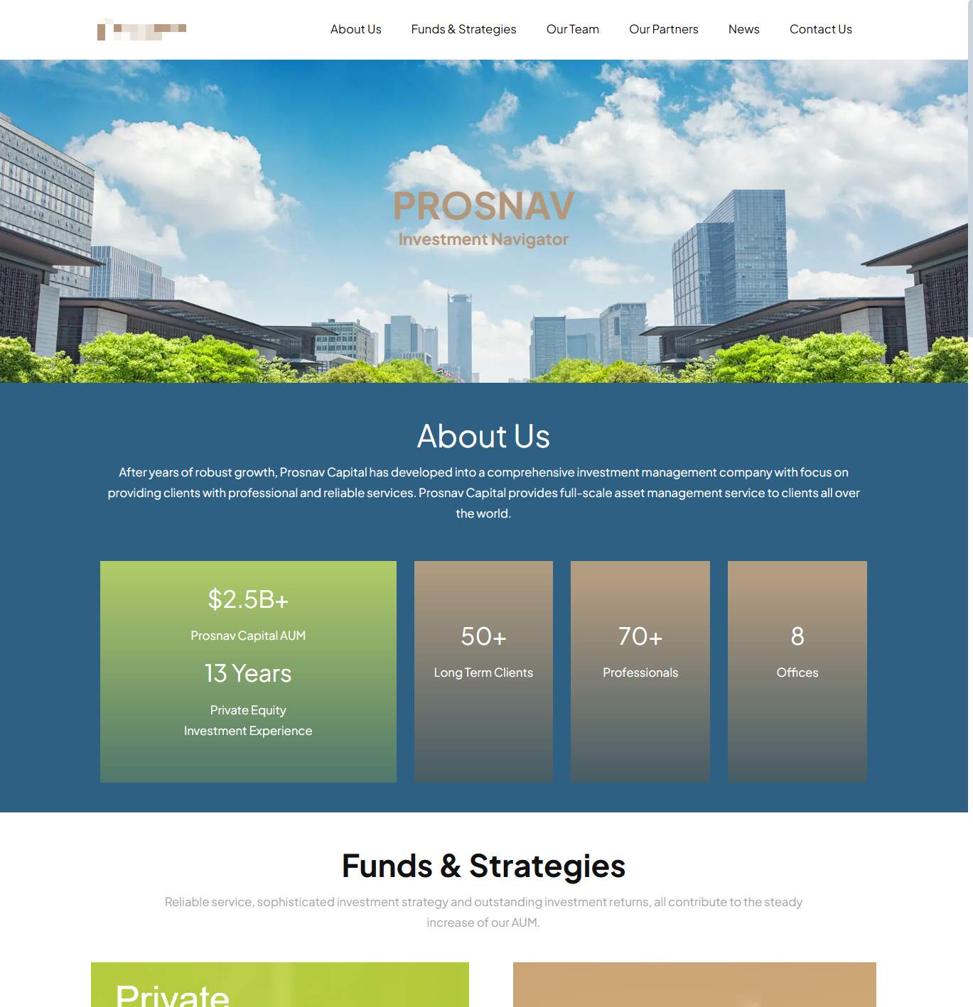 投资机构官网建设